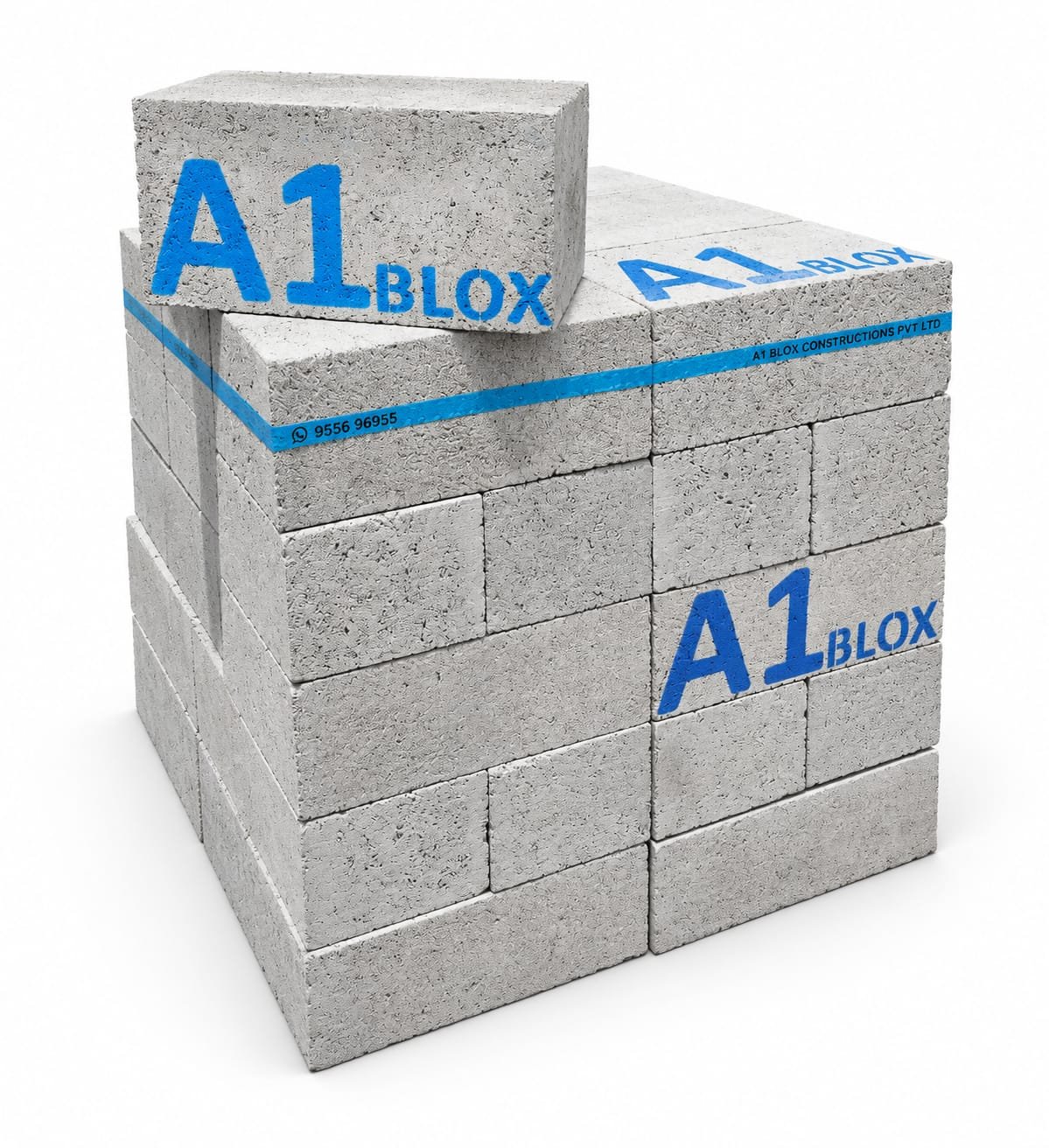 Solid Concrete Block - 6 Inch